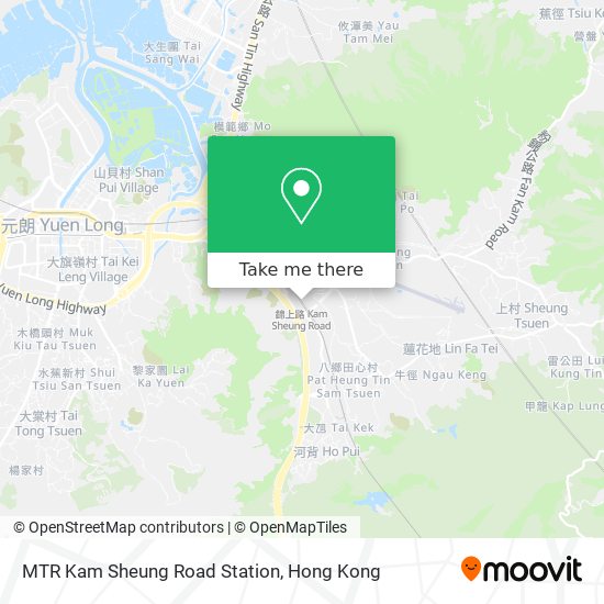MTR Kam Sheung Road Station map