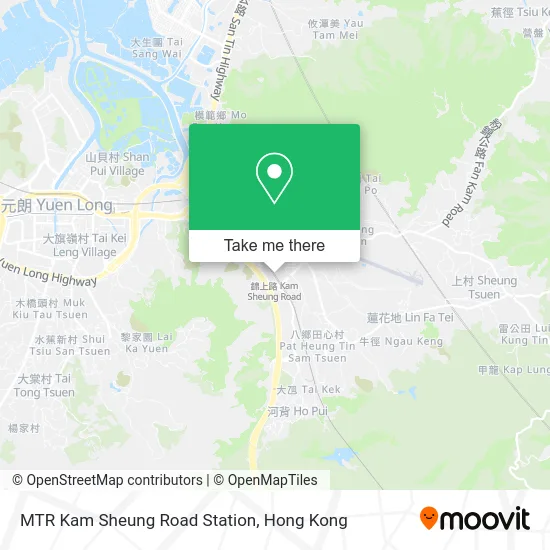 MTR Kam Sheung Road Station map