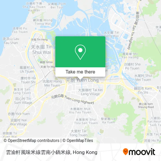 雲渝軒風味米線雲南小鍋米線地圖
