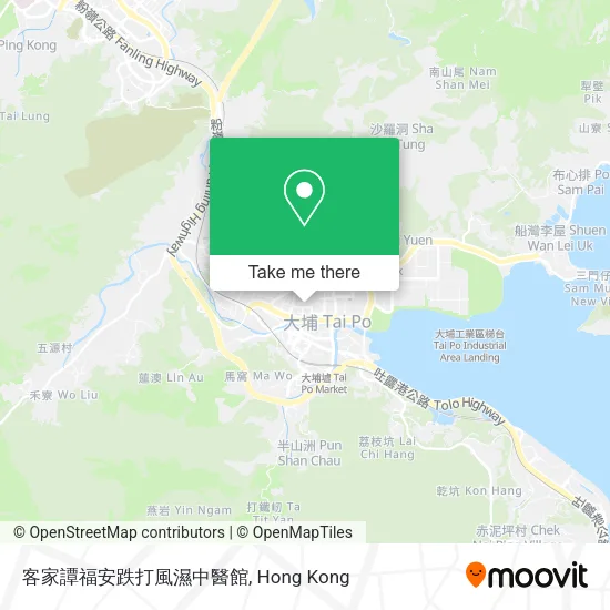 客家譚福安跌打風濕中醫館地圖