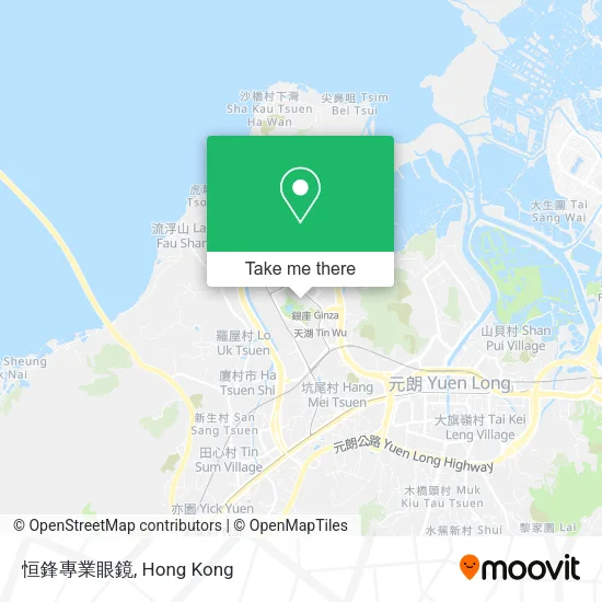 恒鋒專業眼鏡地圖