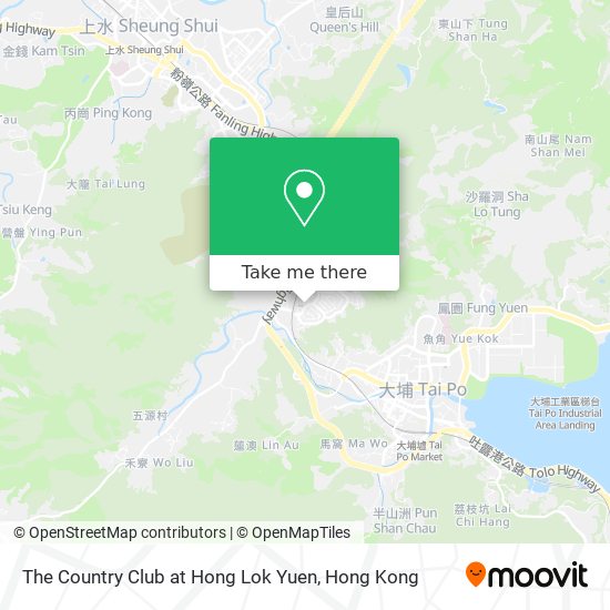 The Country Club at Hong Lok Yuen map