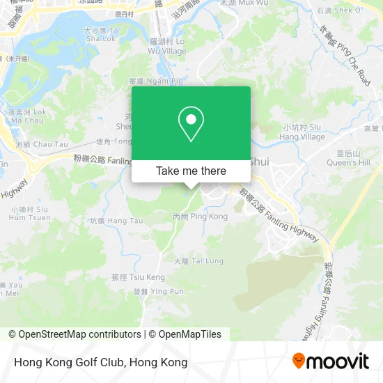 Hong Kong Golf Club map