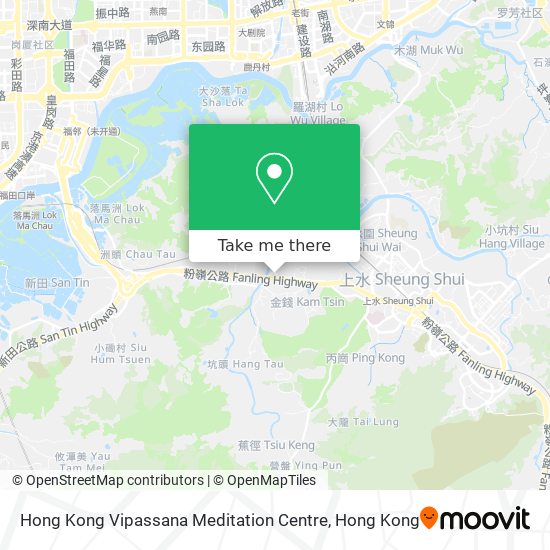 Hong Kong Vipassana Meditation Centre map