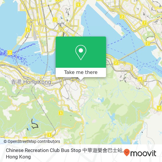 Chinese Recreation Club Bus Stop 中華遊樂會巴士站 map