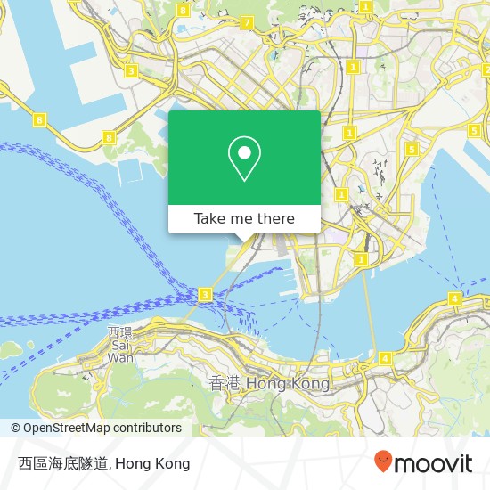 西區海底隧道 map