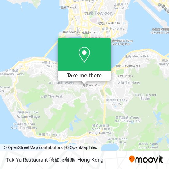 Tak Yu Restaurant 德如茶餐廳 map