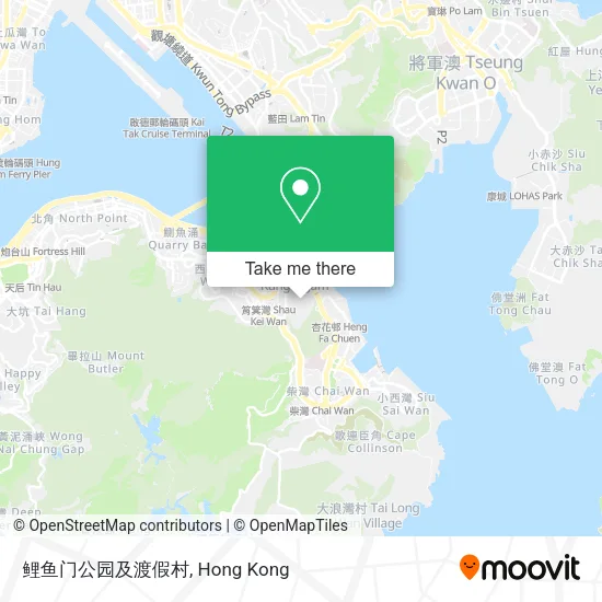 鲤鱼门公园及渡假村地圖