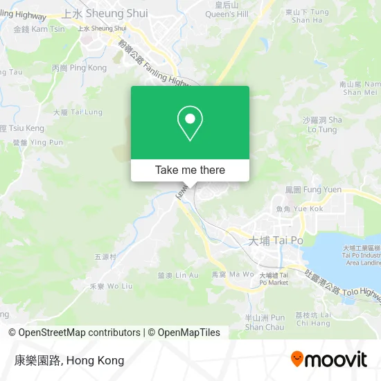 康樂園路地圖