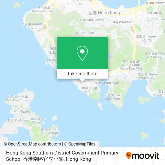 Hong Kong Southern District Government Primary School 香港南區官立小學地圖