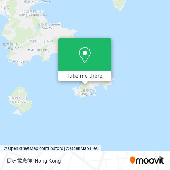 長洲電廠徑 map