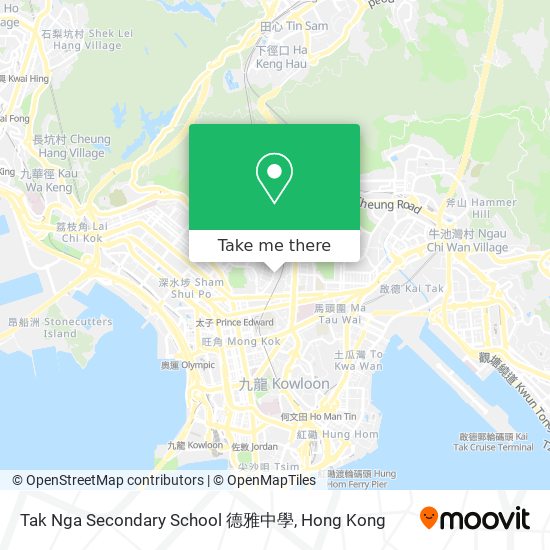 Tak Nga Secondary School 德雅中學地圖