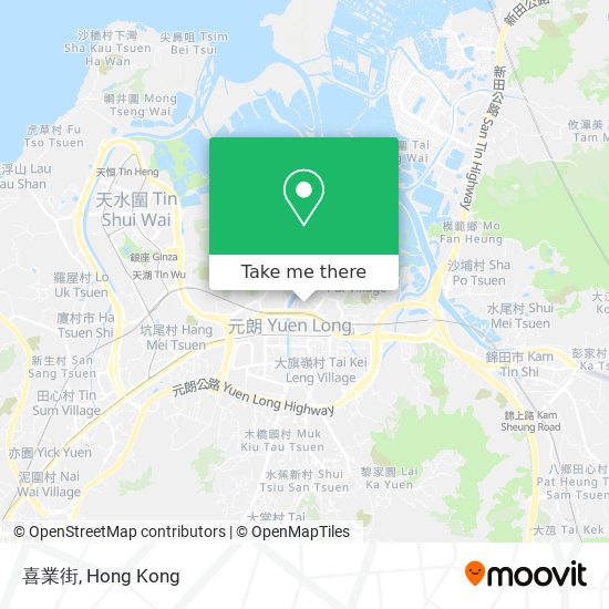 喜業街 map
