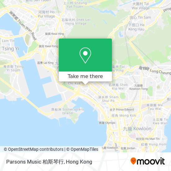 Parsons Music 柏斯琴行地圖