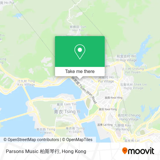 Parsons Music 柏斯琴行 map