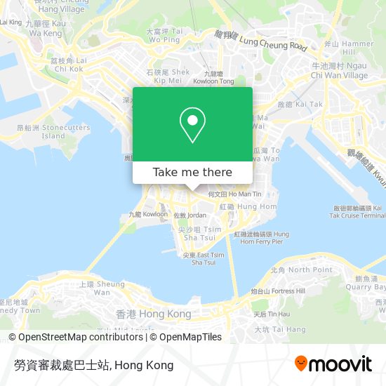 勞資審裁處巴士站 map