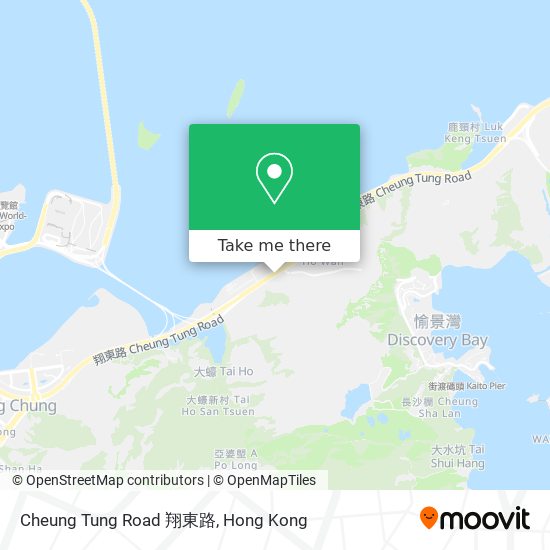 Cheung Tung Road 翔東路 map