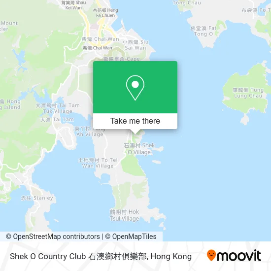Shek O Country Club 石澳鄉村俱樂部 map