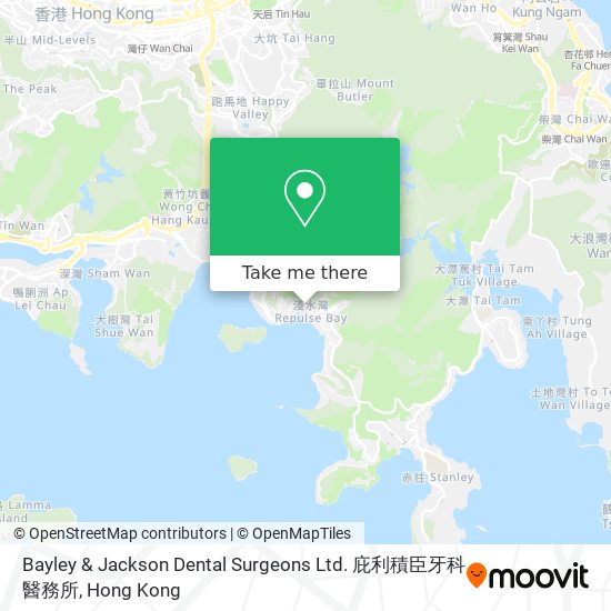 Bayley & Jackson Dental Surgeons Ltd. 庇利積臣牙科醫務所地圖