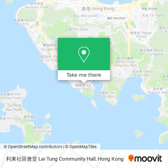 利東社區會堂 Lei Tung Community Hall map