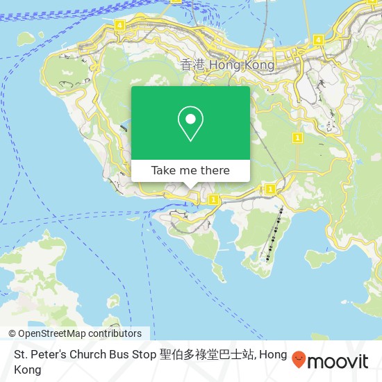 St. Peter's Church Bus Stop 聖伯多祿堂巴士站 map