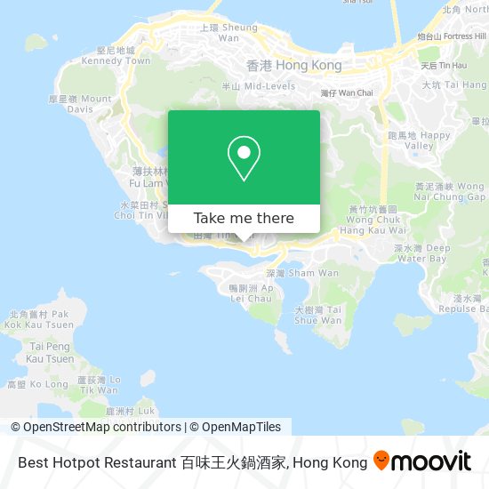 Best Hotpot Restaurant 百味王火鍋酒家 map