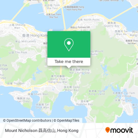 Mount Nicholson 聶高信山 map