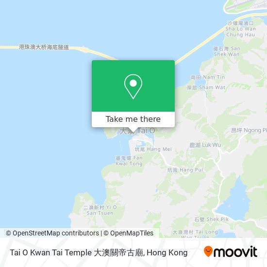 Tai O Kwan Tai Temple 大澳關帝古廟 map