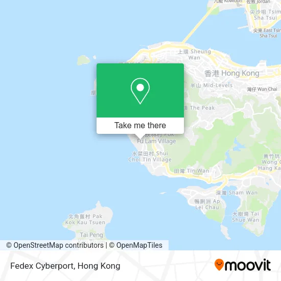 Fedex Cyberport map