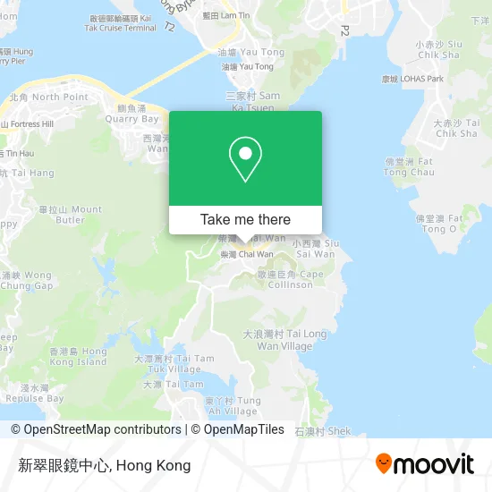 新翠眼鏡中心地圖