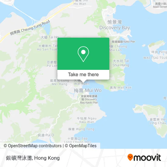 銀礦灣泳灘 map