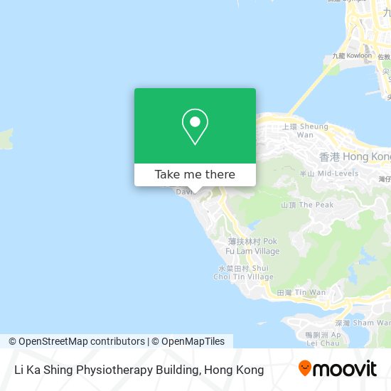 Li Ka Shing Physiotherapy Building map