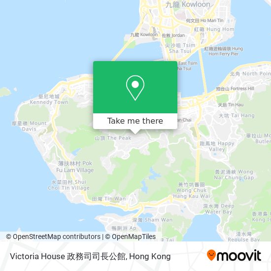 Victoria House 政務司司長公館 map