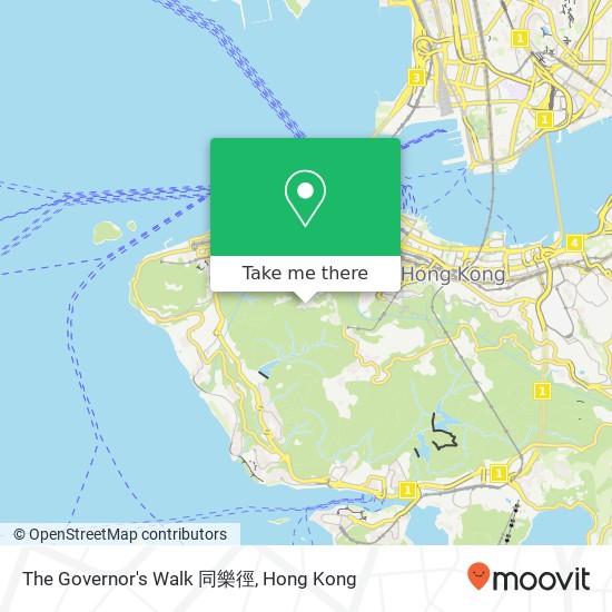 The Governor's Walk 同樂徑 map