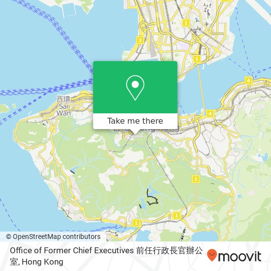 Office of Former Chief Executives 前任行政長官辦公室 map