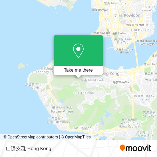 山顶公园地圖