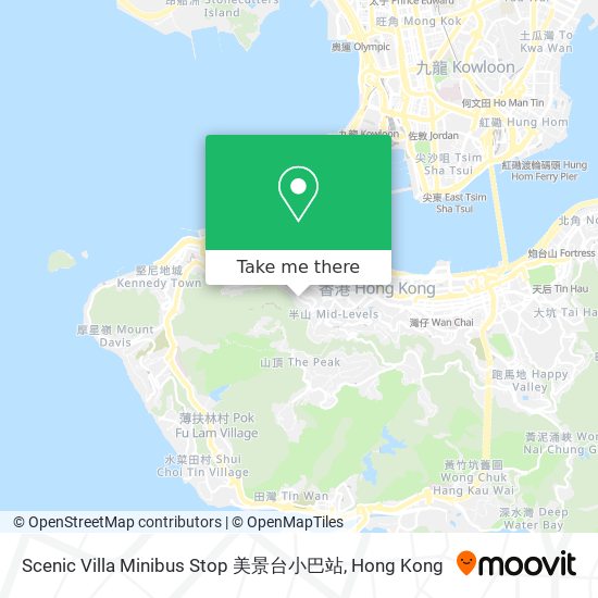Scenic Villa Minibus Stop 美景台小巴站 map
