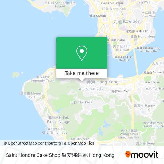 Saint Honore Cake Shop 聖安娜餅屋地圖