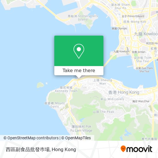 西區副食品批發巿場地圖
