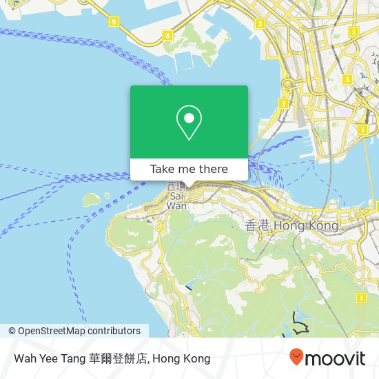 Wah Yee Tang 華爾登餅店 map