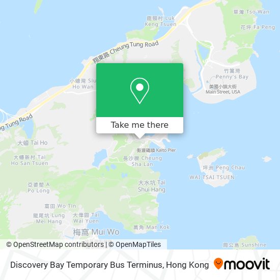 Discovery Bay Temporary Bus Terminus map