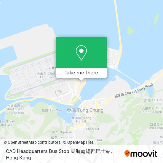 CAD Headquarters Bus Stop 民航處總部巴士站 map