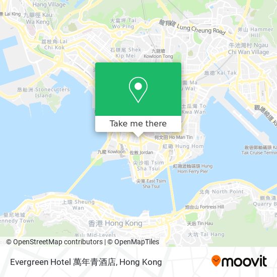 Evergreen Hotel 萬年青酒店 map