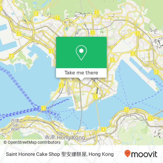 Saint Honore Cake Shop 聖安娜餅屋 map