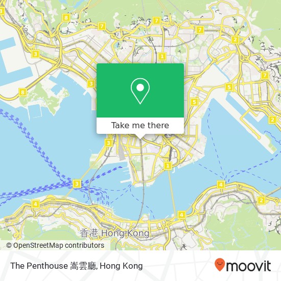 The Penthouse 嵩雲廳地圖