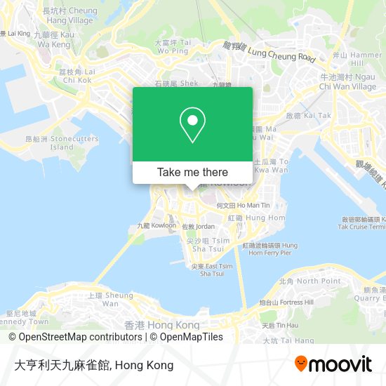 大亨利天九麻雀館 map