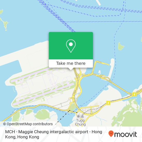 MCH - Maggie Cheung intergalactic airport  - Hong Kong map