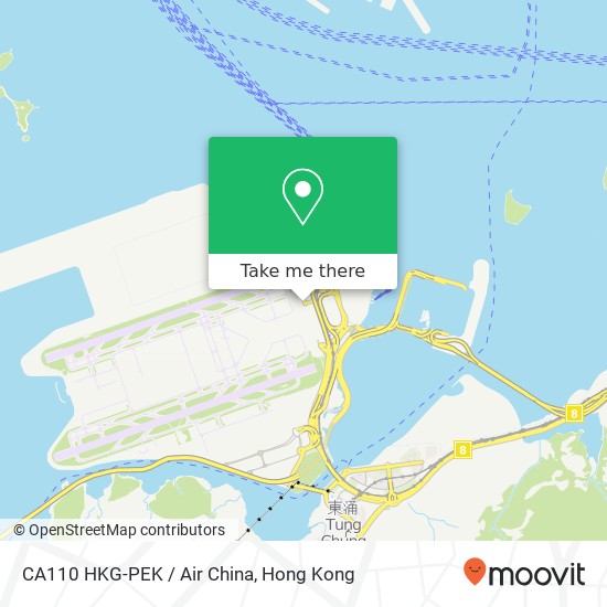 CA110 HKG-PEK / Air China map