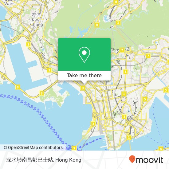 深水埗南昌邨巴士站 map