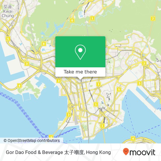 Gor Dao Food & Beverage 太子嗰度地圖